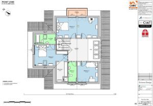Scheme design floor plan for Dan-Wood timber frame new build house in Wales