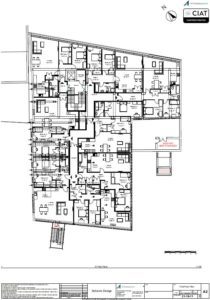 Scheme design floor plan from commercial to flat conversion in Stroud Gloucestershire