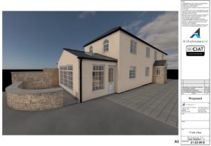 Porch extension design in Gloucester